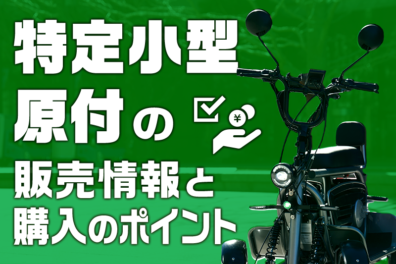 特定小型原付の販売情報と購入のポイント