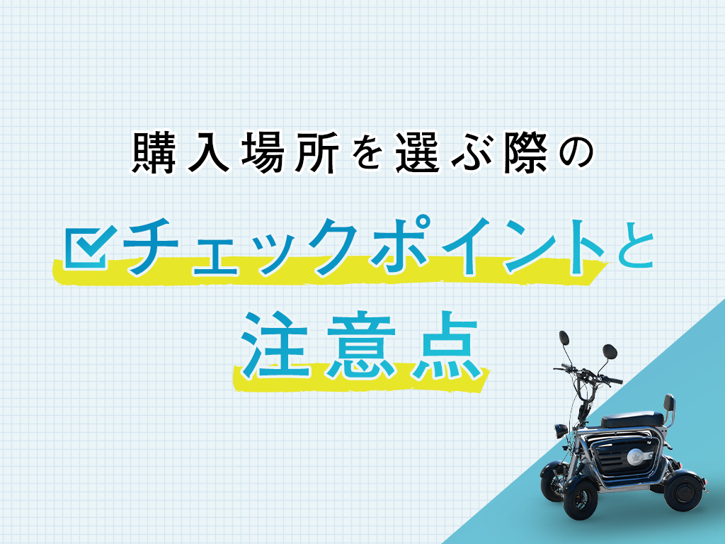 購入場所を選ぶ際のチェックポイントと注意点