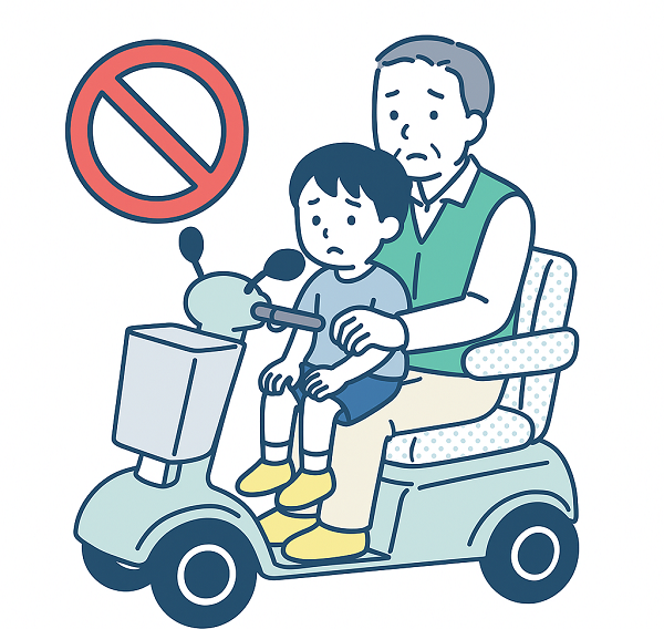 シニアカーの2人乗りは危険 | ELEMOs