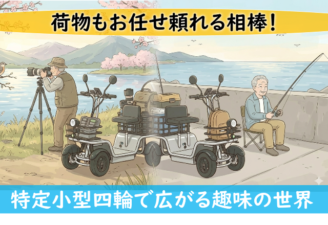 【荷物もおまかせ】特定小型四輪で広がる趣味の世界！アウトドアの新スタイル