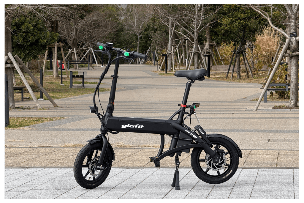 免許不要・公道走行OK・アクセルでスイスイの自転車型電動二輪】glafit 