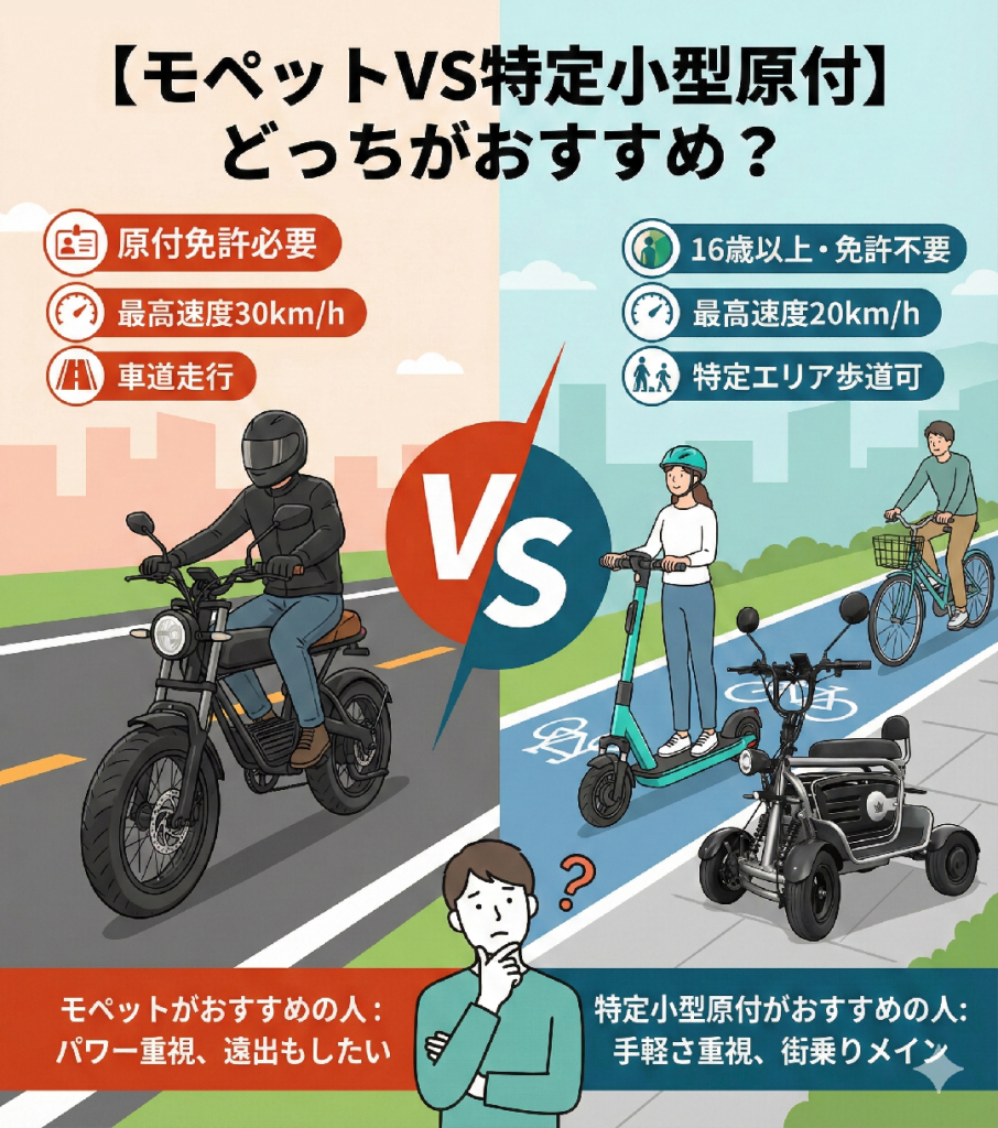 モペットvs特定小型 | ELEMOs