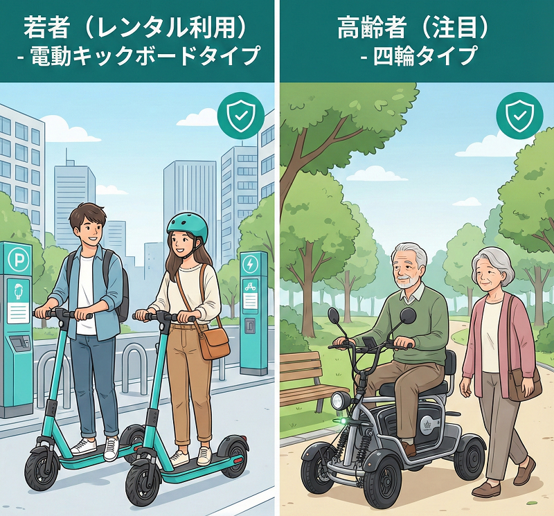 特定小型の二輪と四輪 | ELEMOs