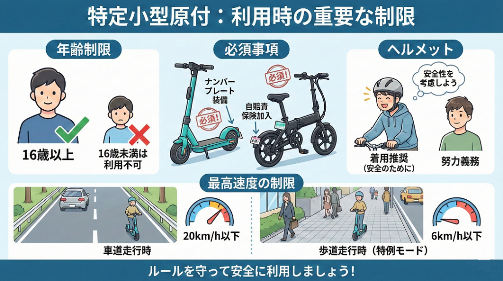 特定小型原付利用時の制限 | ELEMOs