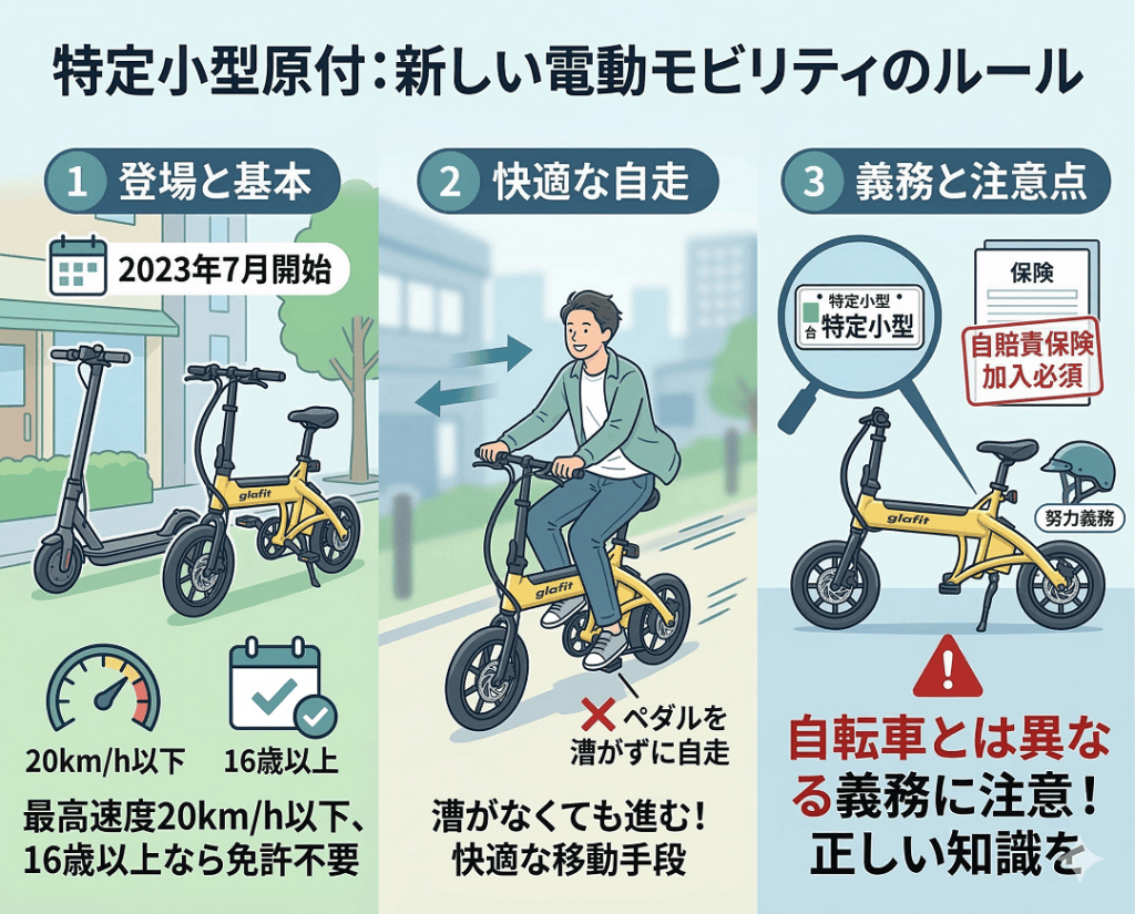 比較】特定小型原付と電動自転車｜似てるようで全然違う、メリット 