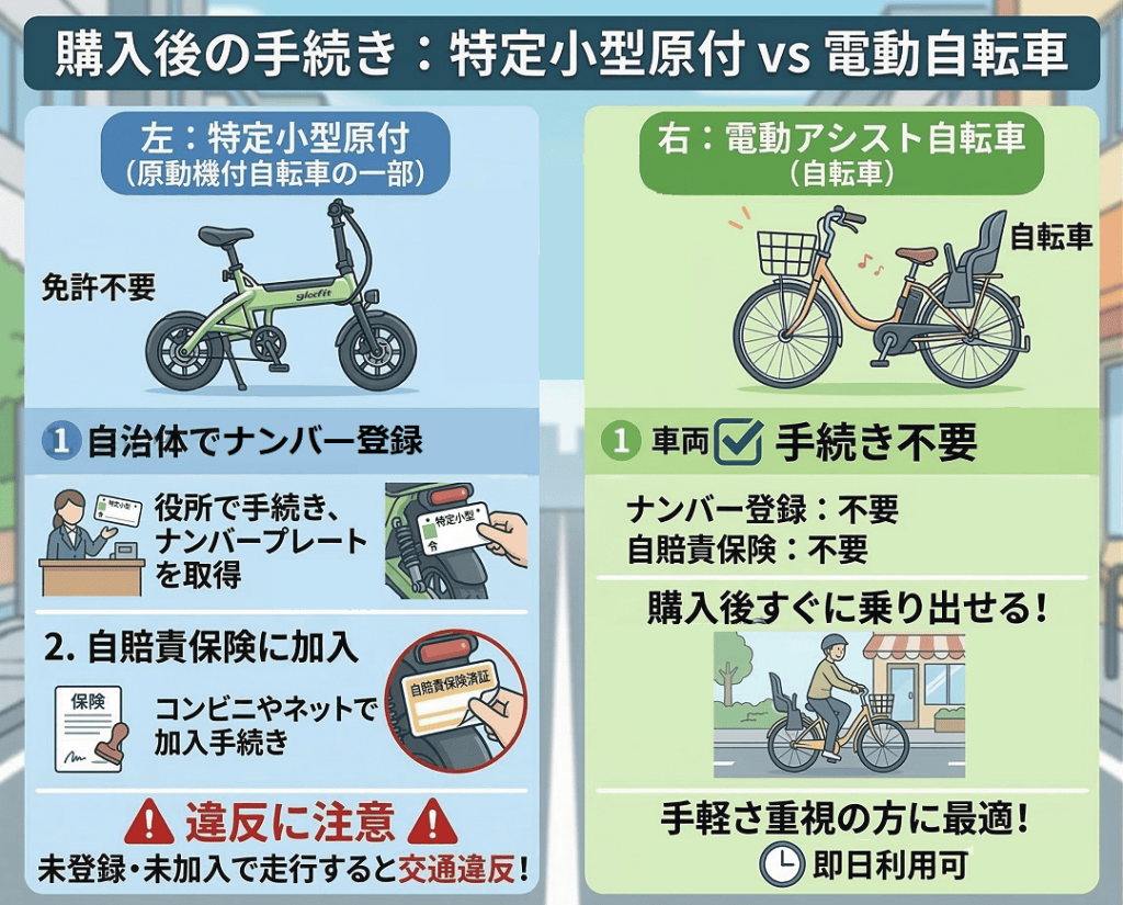 比較】特定小型原付と電動自転車｜似てるようで全然違う、メリット 
