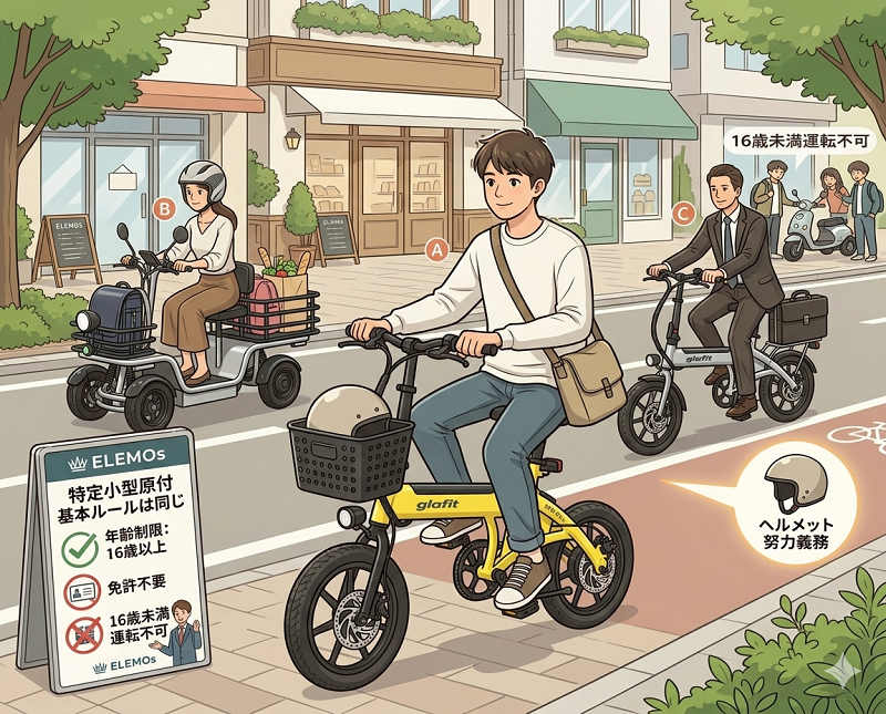 免許年齢ヘルメットのルール | ELEMOs