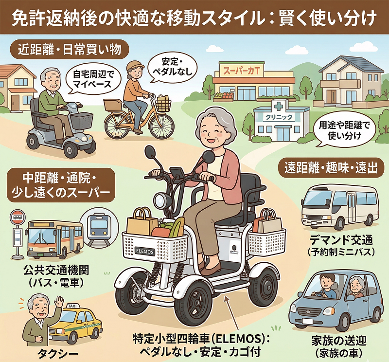 免許返納後のスタイル | ELEMOs