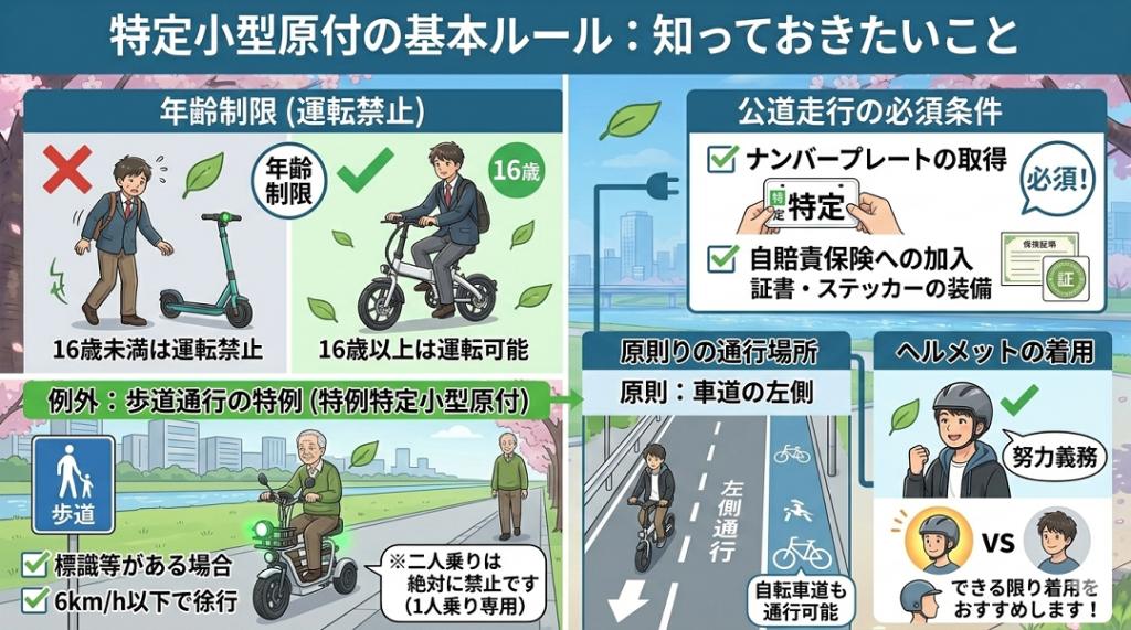 特定小型原付の基本ルール | ELEMOs